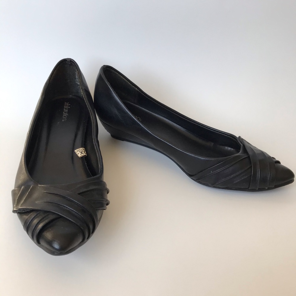 Xhilaration Black Wedges - Black Heels - Size 6